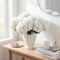Spring Tabletop Decor – 12PCS White Silk Hydrangea Artificial Flower Bouquets for Home, Wedding & Party Centerpieces